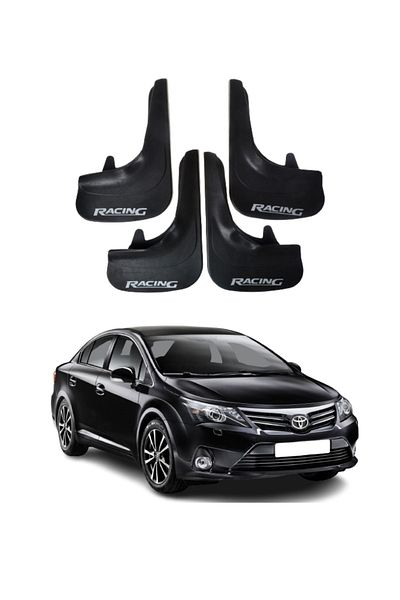 SONİKON LİNE Toyota Avensis Compatible Racing Written 4-Piece Dust Cover Mudguard Mudguard Modified