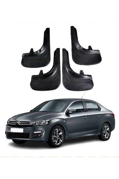 SONİKON LİNE Citroen C Elysee Compatible 4-Piece Dust Cover Mudguard Mud Flap Modified