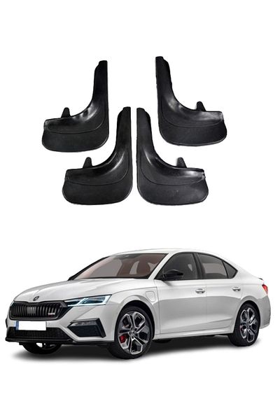 SONİKON LİNE Skoda Octavia Compatible 4-Piece Dust Cover Mudguard Mud Flap Modified