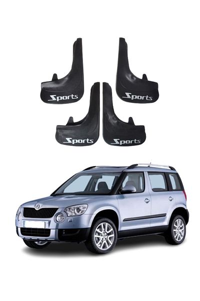 SONİKON LİNE Skoda Yeti Compatible Sports Written 4-Piece Leggings Mudguard Mudguard Modified