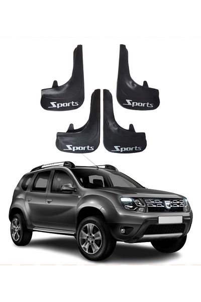 SONİKON LİNE Dacia Duster 2010-2017 Compatible Sports Written 4-Piece Dust Cover Mudguard Mudguard Modified