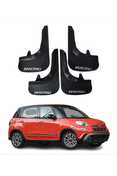 SONİKON LİNE Fiat 500L Compatible Racing Written 4-Piece Leggings Mudguard Mudguard Modified