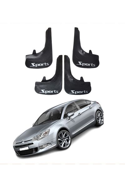 SONİKON LİNE Citroen C5 2007 and Later Compatible Sports Written 4-Piece Dust Cover Mudguard Mudguard Modified