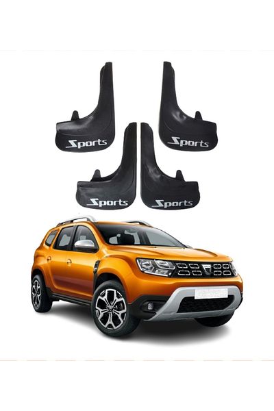 SONİKON LİNE Dacia Duster 2017 and Later Compatible Sports Written 4-Piece Dust Cover Mudguard Mudguard Modified