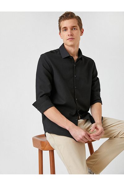 Koton Sports Shirt Slim Fit Non Iron
