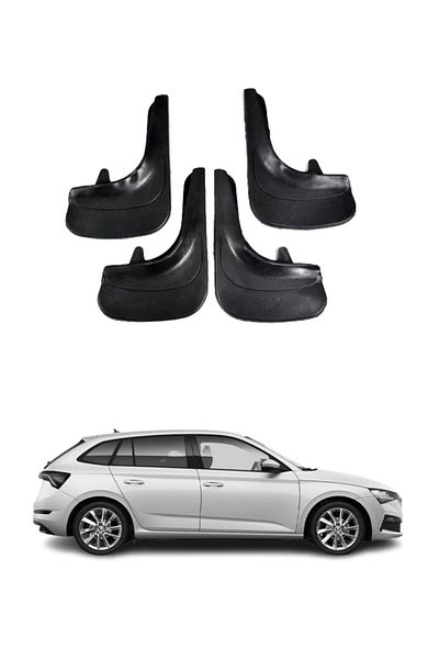 SONİKON LİNE Skoda Scala Compatible 4-Piece Dust Cover Mudguard Mudguard Modified