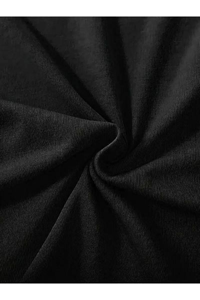 Bay Şapkacı Tricou unisex oversize negru cu imprimeu IPEKSİ Fiyonk - Negru
