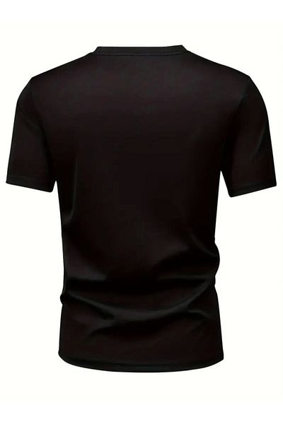 modaserdem Μπλουζάκι με στάμπα Oversize Crew Neck - Μαύρο