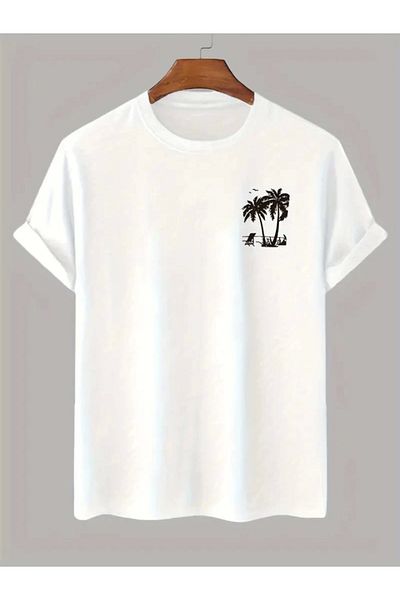 Kokosh moda Μπλουζάκι με στάμπα Oversize Crew Neck - Λευκό