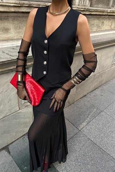 MODA eyesof Жилет і спідниця з плісировкою Преміум комплект 10096