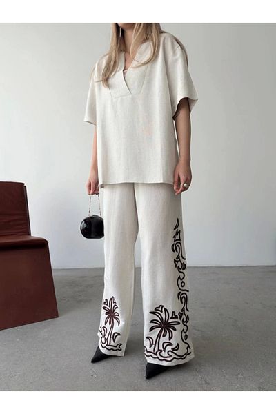 leyla sanat sanata yeni bir bakış açısı Pants - Normal waist