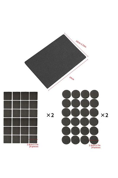 Choice Multiple pieces thickness4mm Package 3 Table Leg Protectors, Anti-Scratch Leg Pads, Rubber Non-Slip