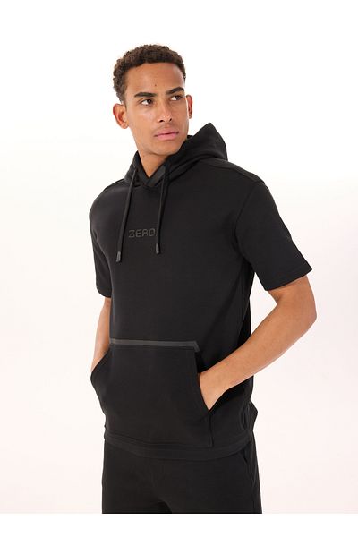 GMG FIRENZE Gmg Firenze Hooded Collar Black Men's Sweatshirt Gu25Mss08021