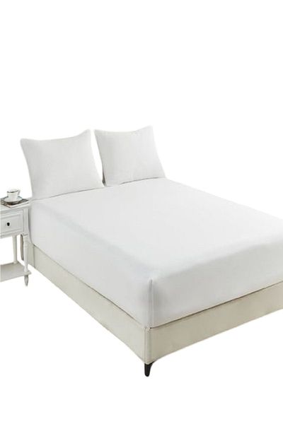 Evony Elastic Stretch Oversized Towel Sheet 180X200 cm Color White
