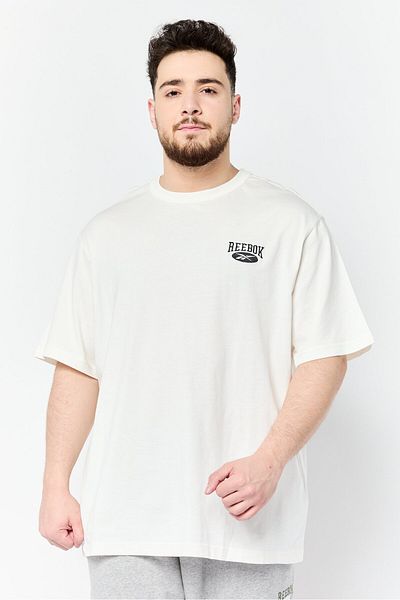 Reebok Men Sportswear Fit Short Sleeve Training T-shirt, White