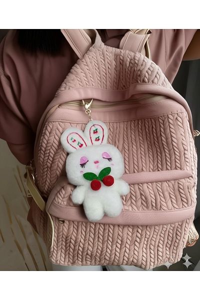 Birmem Luxury Plush Keychain Bag Ornament