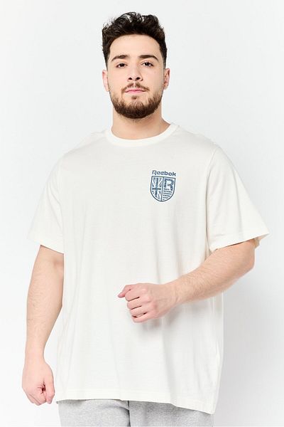 Reebok Men Sportswear Fit Short Sleeve Outdoor T-shirt, White