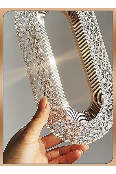 Others Ovate Shape Crystal Lamp | Cordless Luxury with Touch Control & USB Rechargeable, 26x9cm