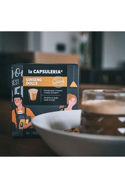 La Capsuleria Ginseng dulce, 16 capsule compatibile Dolce Gusto, La Capsuleria