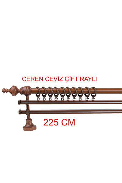 di'mora by ağbaht züc. Ceviz Ceren Demonte Başlıklı Ahşap Rustik Perde Askısı...