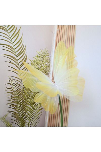 Choice Yellow-style2 50cm Silk Yarn Artificial Butterfly Mariage Decor Wedding Party Outdoor Holiday Decora