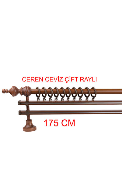 di'mora by ağbaht züc. Ceviz Ceren Demonte Başlıklı Ahşap Rustik Perde Askısı...