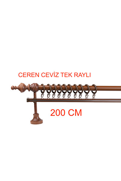 di'mora by ağbaht züc. Ceviz Ceren Demonte Başlıklı Ahşap Rustik Perde Askısı...