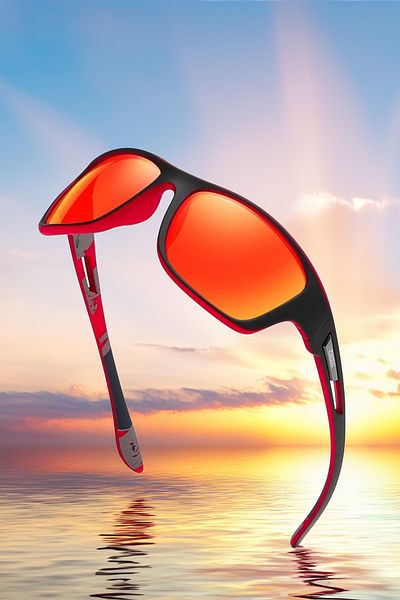 JUDAS G28 Polarized Driving Sports Activity Sunglasses - Mirrored Glass
