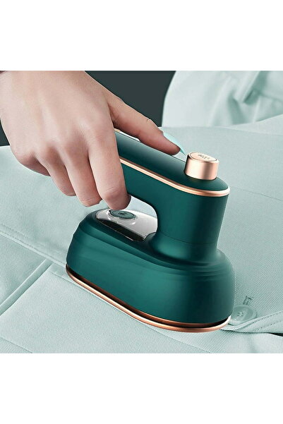 COOYA Portable Hand-Held Electric Steam Iron, foldable, quickly heat up, for outdoor and indoor, Green