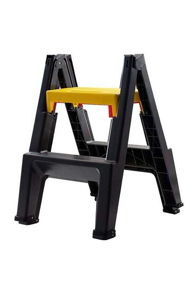 Voltt Foldable Ladder 2 Steps with Wide Anti-Slip Pedal for Home, Kitchen, Garden, and Office
