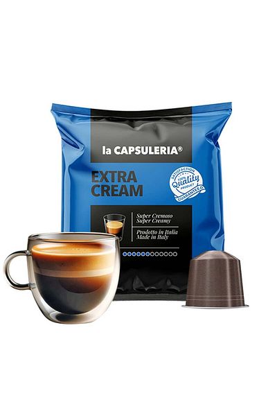 La Capsuleria Cafea Cremă Extra, 100 capsule compatibile Nespresso, La Capsuleria