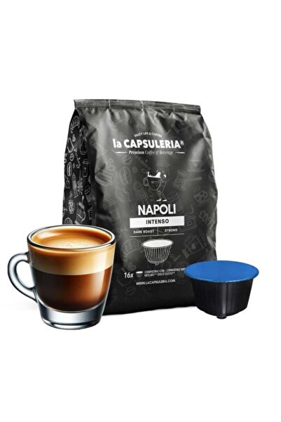 La Capsuleria Cafea Crema Di Napoli, 16 capsule compatibile cu Nescafe Dolce ...