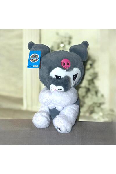 onestophub Kuromi-Gotik Peluş-Kawaii Oyuncak Tatlı Sevimli Uyku Arkadaşı 35 CM