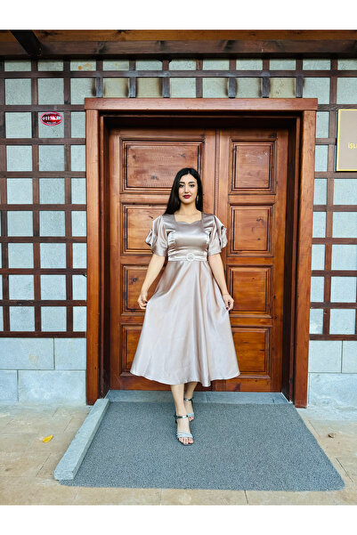 DINA FASHION ✨ Zarif Dantel Detaylı Uzun Abiye Elbise