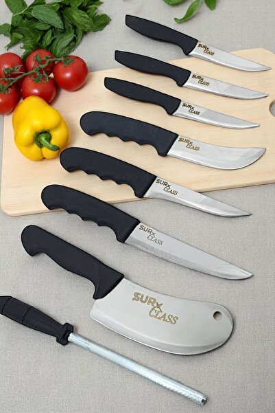 Sür Class Antrasit Gourmet Chef's Collection Altı Parça Şef Bıçak Seti