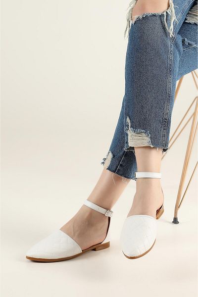 apelles Shoes Women's Daily Ballerina Shoes with Ankle Belt
