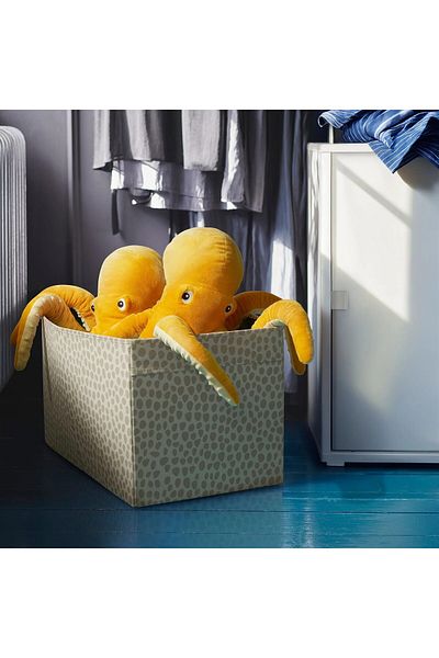 IKEA Quality Multi-Purpose Organizing Box 55X33X33 cm Ikea Storage Box Polyester Beige Organizer