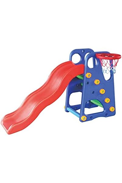 Generic 2-in-1 Slide and Basketball Game by RBW Toys for Indoor and Outdoor Use, Multicolored Activity Toy f