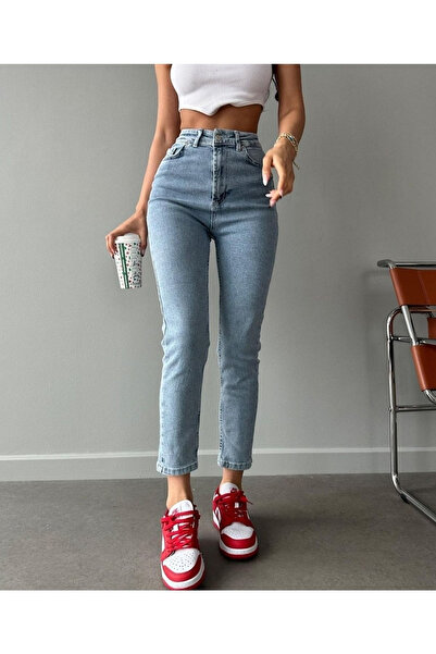 dressmix New Jeans Sonya Жіночі джинси Mom Сині джинси Mom з еластаном, зручн...