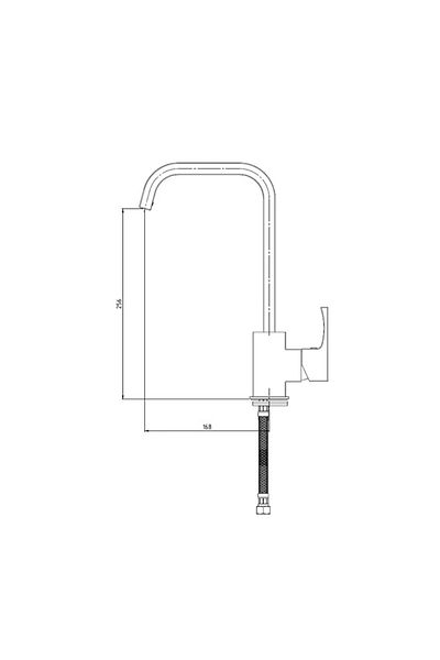 Marka Gpd Fuego Single Body Sink Kitchen Faucet Mte105