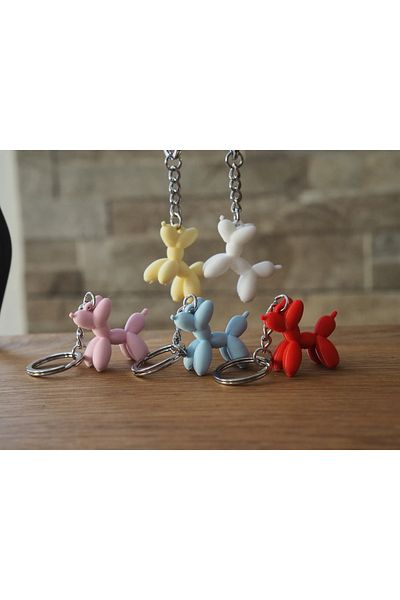 Atsu 3D Balloon Dog Keychain / Price for 3 Pieces