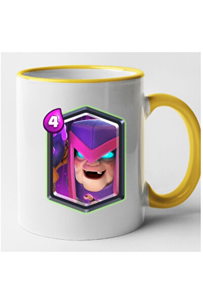 OEM Cana personalizata cu maner galben Clash Royale - Mother Witch, INOVATIX®...