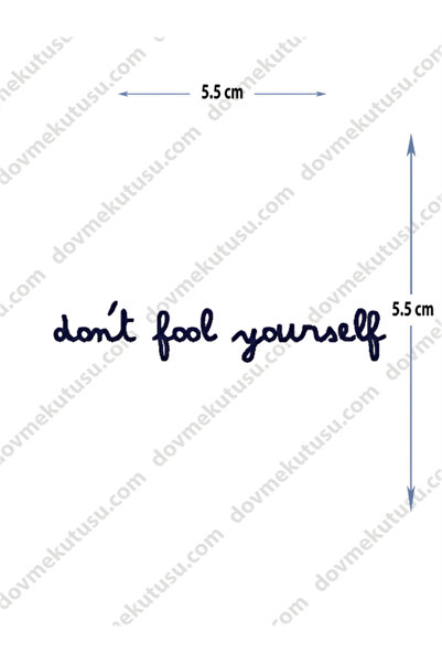 pivok Yarı Kalıcı Minimal Boy Dövme (KENDİNİ KANDIRMA)(STICKER)