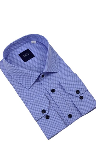 KAMER Чоловіча класична сорочка з довгими рукавами 3759 BGL-ST04398