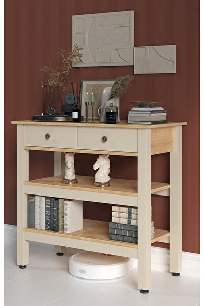 Boyut Mobilya Elina 2 Çekmeceli, Ara Raflı, Dekoratif Dresuar