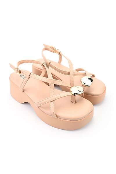 Tmall Women's Sandals, With Platform, Made Of Eco-leather, Sa82, Khaki