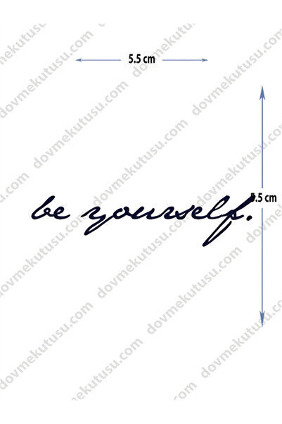 pivok Yarı Kalıcı Minimal Boy Dövme (KENDİN OL)(STICKER)