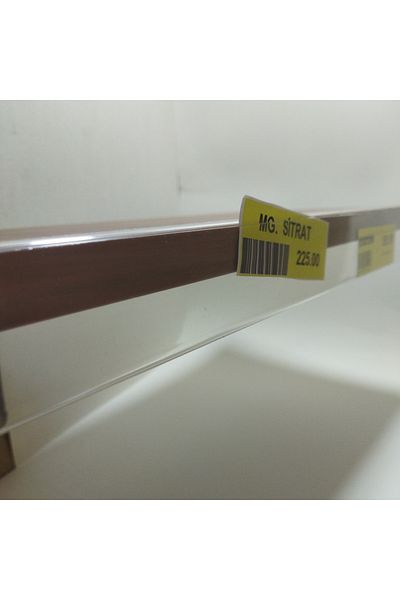 ETİKETLİK FİYATLIK Raf Front Double Sided Tape (Back) Label Holder 40Cmx3,6Cm 20 Pcs