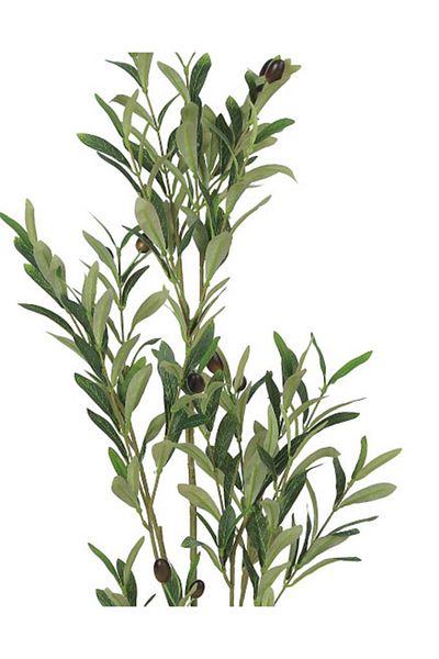 co arma Artificial olive tree imitating natural olives with a plastic stand, 85 cm high
