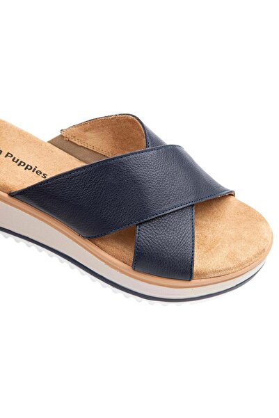 Hush Puppies Дамски чехли Hou с анатомична подметка от естествена кожа